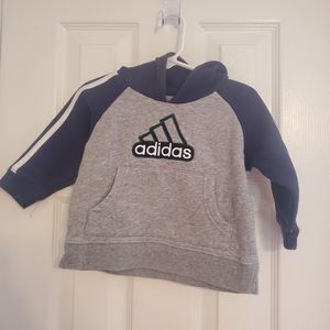 Adidas Gray Pullover Hoodie Size 12 Months